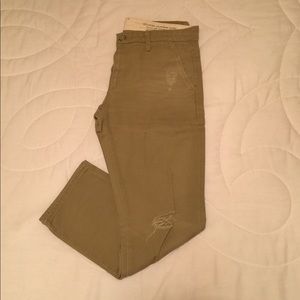 Adriano Goldschmied Ex-Boyfriend Khaki Crop